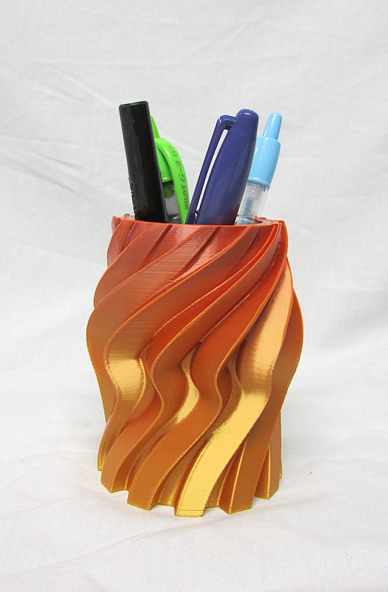 Spiral Twist Desk Organizer